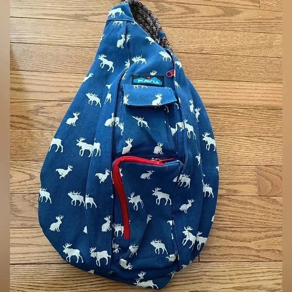 Kavu Other - KAVU Rope Sling Bag Woodland Animals Moose Elk Deer  Jackalope Gorpcore